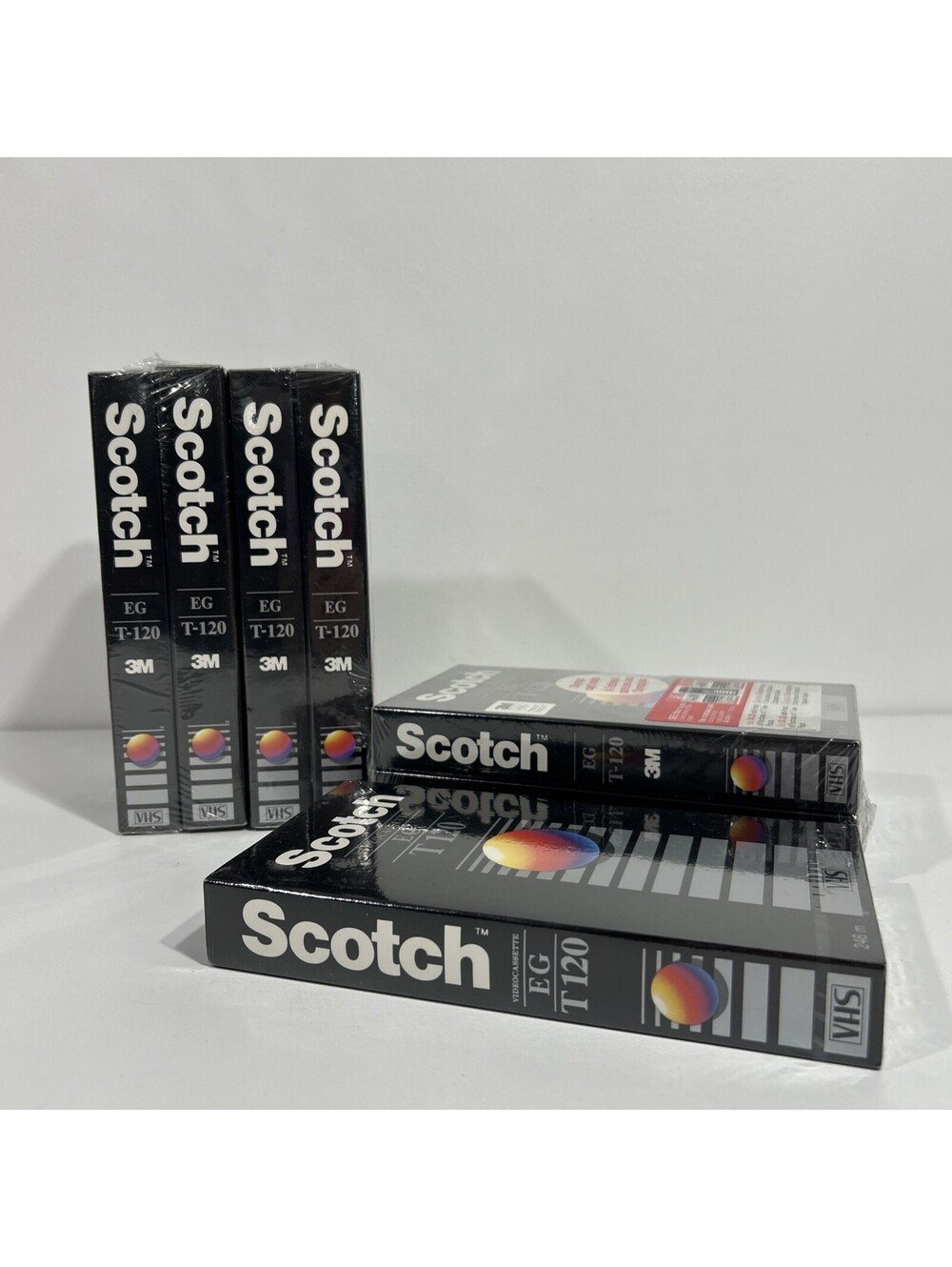 6 New Sealed  VHS TAPES Scotch T-120 HS High Standard Blank BRAND NEW